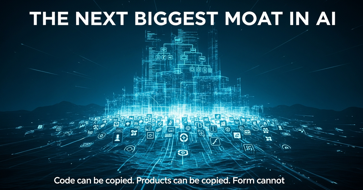 The Next Biggest Moat in AI: Code Can Be Copied, Products Can Be Copied, But There's One Thing Nobody Can Steal